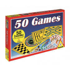 PIATNIK Набор настольных игр 50 игр (на латышском, русском яз.)