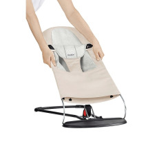 BABYBJORN Bouncer Bliss Jersey чехол для шезлонга, Beige/Grey 010083