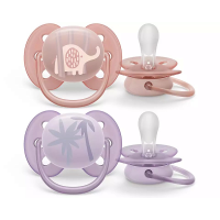 Philips Avent Силиконовая пустышка Ultra soft DECO, 0-6M (2 шт) SCF091/09