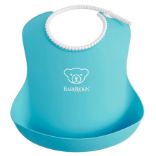 BABYBJORN BIB мягкий нагрудник 4м+, 046313 TURQUOISE 046313