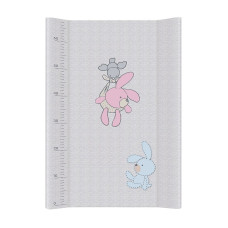 CEBABABY пеленальная поверхность с твердой основой 50x70см Comfort Bunnies grey W-203-068-260