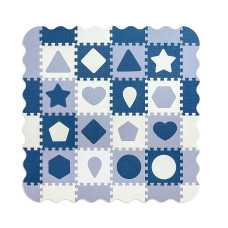 MILLY MALLY Напольный пазл - коврик 148x148cm Jolly 4x4 Shapes - Blue