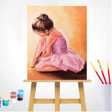 TSVETNOY Набор для рисования по номерам 40x50см Ballerina baby, MG2055e