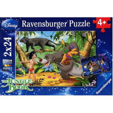 Ravensburger Пазл 2x24 Disney Mauglijs R 08894