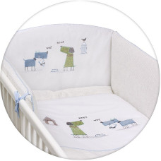 CEBABABY комплект постельного белья из 3 частей 135х100см MY DOG BLUE-GREEN