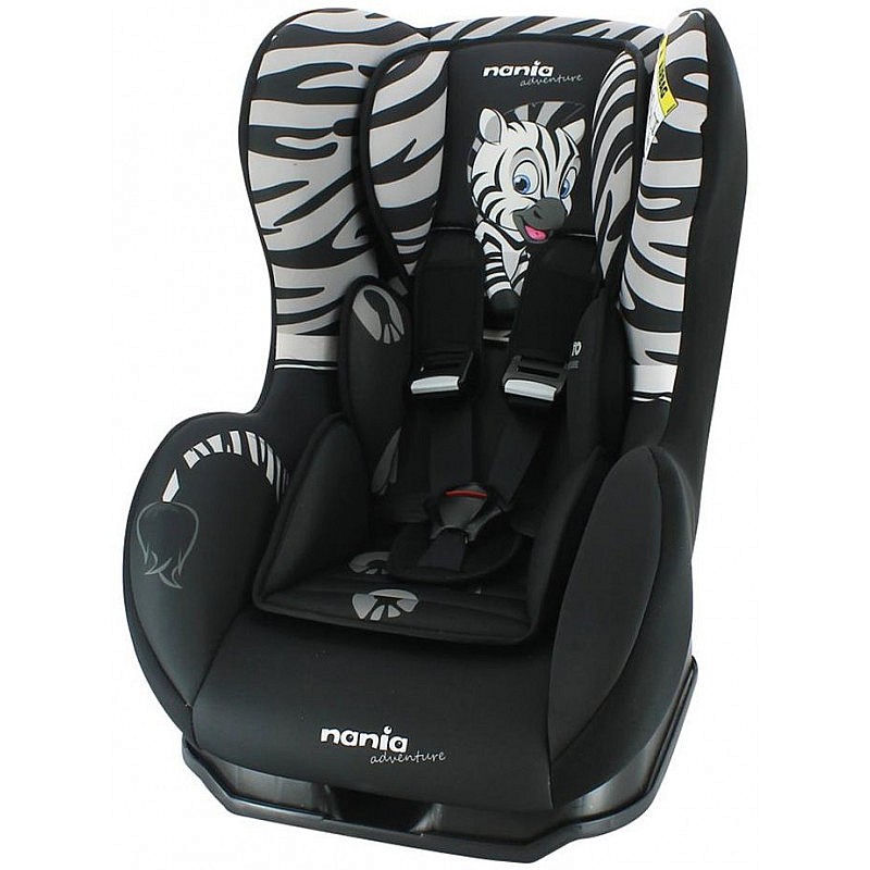 NANIA COSMO SP Детское автокресло 0-25кг ZEBRA white/black 394244