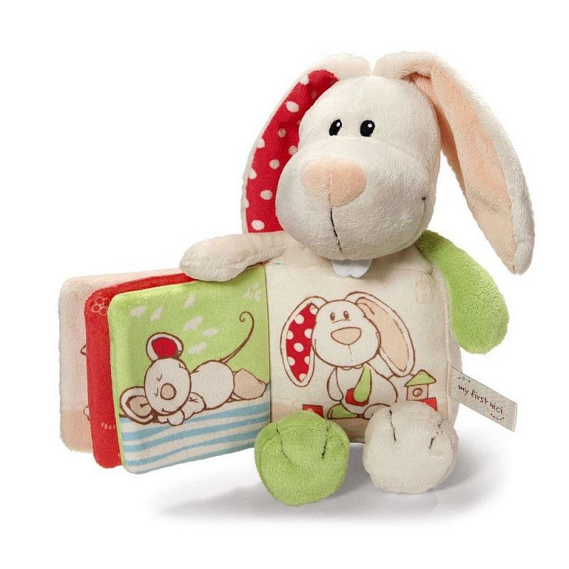 NICI мягкая игрушка Зайчик с книжкой 28cm, 35957 РАСПРОДАЖА