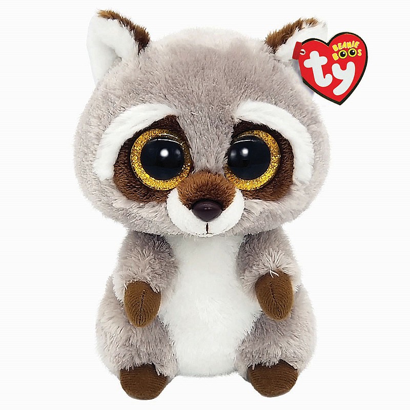 TY Beanie Boos Мягкая игрушка OAKIE GRAY RACCOON REG TY36375 РАСПРОДАЖА