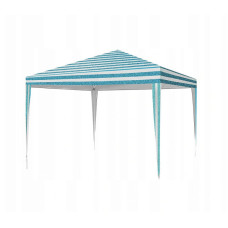 Garden gazebo without walls, blue / white