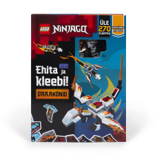 LEGO NINJAGO Книжка с наклейками "Собирай и наклеивай: Ninjago Драконы" (на эст. языке)