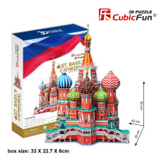 CUBICFUN 3D Пазл Собор Василия Блаженного (Москва)