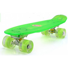 MPORT Прозрачный скейтборд Fishboard, зеленый QC-3188AM_GREEN