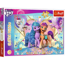 TREFL MY LITTLE PONY Пазл с блестками Мой маленький пони, 100 шт. 14828T