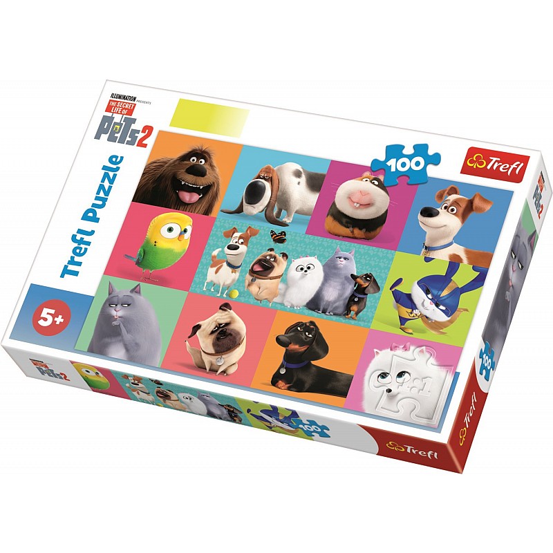 TREFL Пазл 100 Тайная жизнь домашних любимцев 2