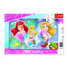 TREFL DISNEY PRINCESS Пазл в рамке Принцессы, 15 шт.