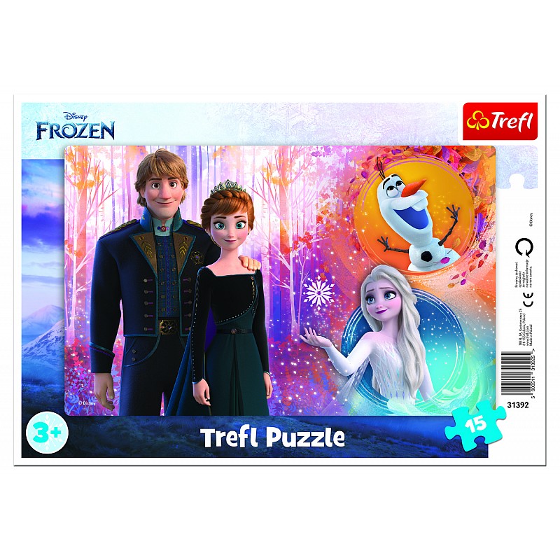 TREFL FROZEN Пазл в рамке Холодное сердце, 15 шт.