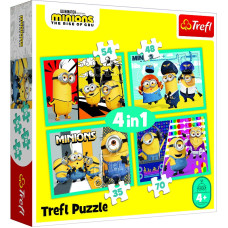 TREFL MINIONS Комплект пазлов 4в1 Миньоны