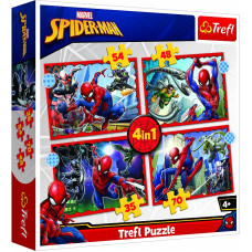 TREFL SPIDER-MAN Комплект пазлов Человек-паук (4 in 1)