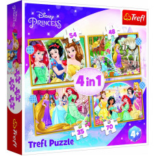 TREFL DISNEY PRINCESSES Комплект пазлов 4в1 Принцессы