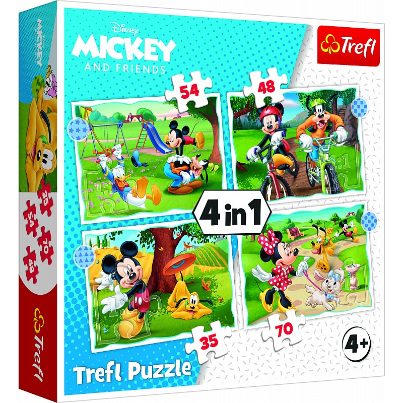 TREFL DISNEY Комплект пазлов 4в1 Микки-Маус