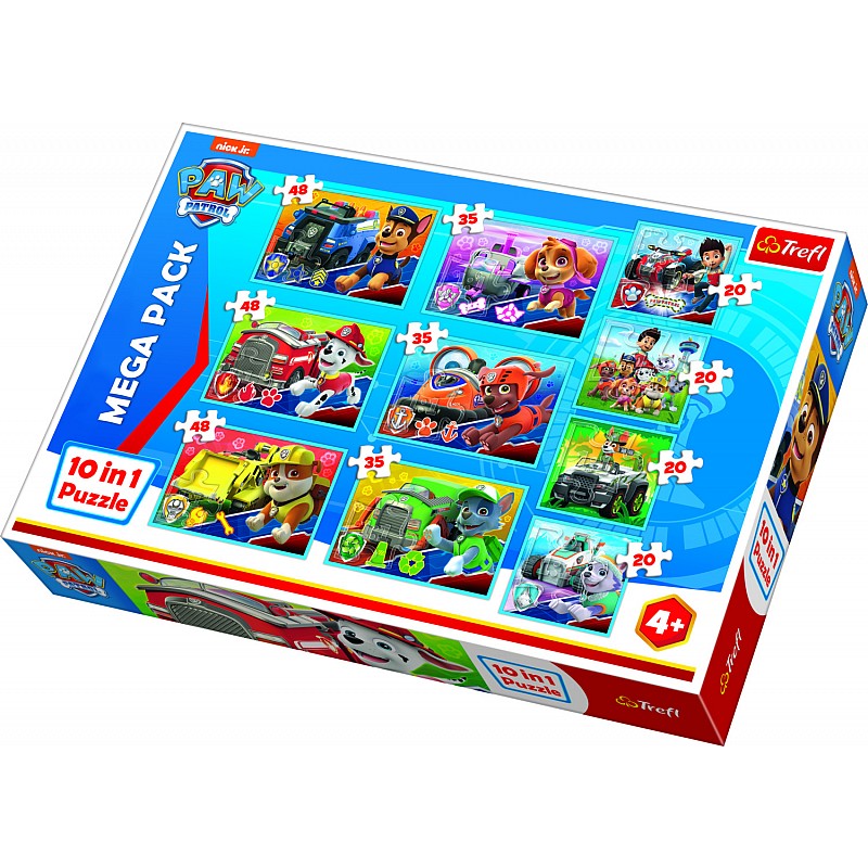 TREFL Pusle komplekt Paw Patrol (10 in 1)