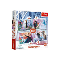 TREFL FROZEN Комплект пазлов 4в1 Frozen 2