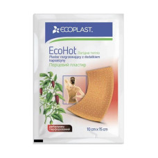 Ecoplast Пластырь ECOHOT 10x15см, согревающий с перцем