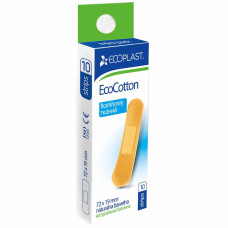 Ecoplast Пластыри ECOCOTTON 72x19mm N10 Тканевые, мини