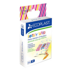 Ecoplast Пластыри N10 с рисунками (тату) для детей