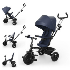 Kinderkraft Трёхколёсный велосипед ASTON 2 PLUS Navy