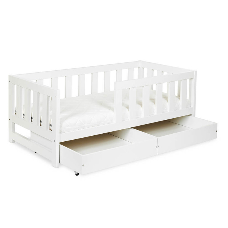 Klups LittleSky Amelia подростковая кровать с ящиками 160x80см, белый
