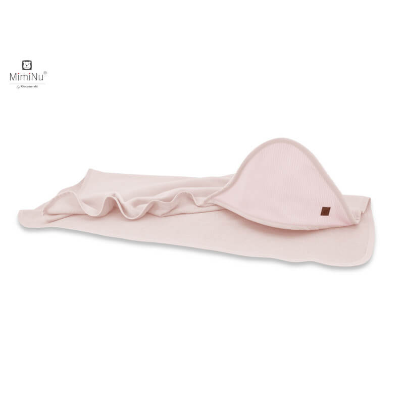 Miminu KIECZMERSKI банное полотенце 100×100 «Miminu Soft» + мочалка, розовая