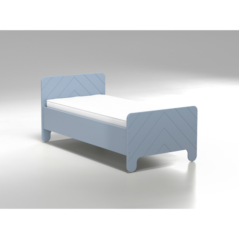 PLASTIKO кровать с матрасом 160x80cm Nolia Medium синий