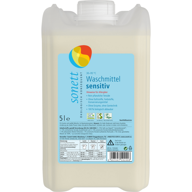 Sonett Жидкое средство для стирки NEUTRAL, 5l