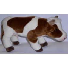 Uni-Toys Мягкая игрушка Корова стоящая, коричневая, 35 см