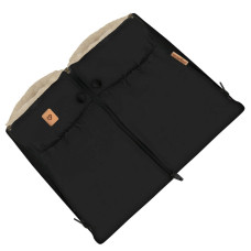 WOMAR Двухсекционные муфты для коляски с молнией Nordico, чёрные