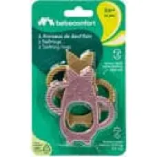 Bebeconfort teething rings, 3 m.+, 2 pcs., 3104202530