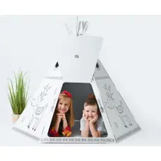 Annahouse Складной картонный игровой домик Вигвам 126 × 122 × 141 см