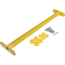 Metāla vingrošanas šķērsstienis 60 cm, dzeltens