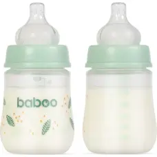 Baboo Антиколиковая бутылочка PEACHY KEEN, 0+ месяцев, 180 мл