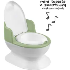 Maltex Todller's Potty - with sound - WHITE / GREEN