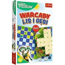Trefl 02301 Gra Warcaby / Lis i Gęsi - Rodzina Treflików