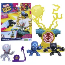 Hasbro Marvel Stunt Squad Villain Knockdown Black Panther and Iron Man vs. Ultron F7834