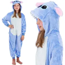 Springos Детская пижама кигуруми Stitch, цельный комбинезон Springos HA5065, размер 120-130 см
