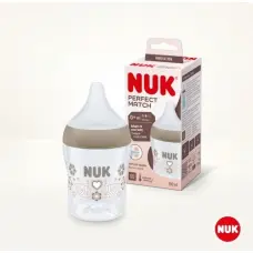 NUK Детская бутылочка PERFECT 150 мл, с рисунком «Сердечки», арт. 449973 / 572533 / 10743092