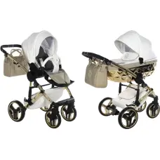 Junama Универсальная коляска 2 в 1 HandCraft Glitter 02 Белый (white)