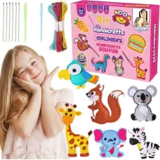 Woopie SEWING KIT FOR KIDS DIY FELT Keychains Animals