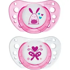 CHICCO Physio Air Латексная пустышка 0-6м, розовая, 2шт 75020.11 РАСПРОДАЖА