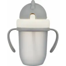 CANPOL BABIES бутылочка с соломинкой 9м+, 210мл. 56/522 gray СКИДКА