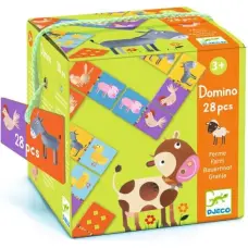 DJECO Игра Домино - Ферма 28шт., DJ08158